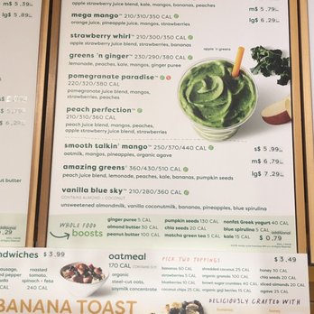 Jamba - Menu - Juice Bars & Smoothies Near Me - Las Vegas, Nevada