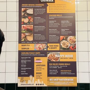 Pike Place Chowder - Pacific Place - Menu - Seafood Near Me - Seattle, Washington