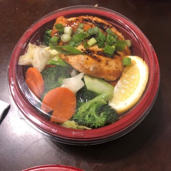 Top Grill - Salmon veggie bowl - American Near Me - Murrieta, California
