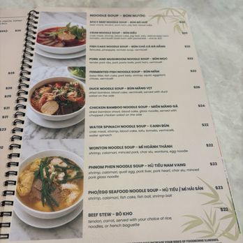 Pho Que Huong 2 - Menu 1 (Sept 2026) - Vietnamese Near Me - Honolulu, Hawaii