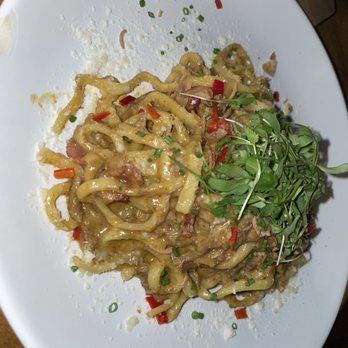 Bone Kettle - Rendang Carbonara (4.5/5) - Breakfast & Brunch Near Me - Pasadena, California Bone Kettle - Rendang Carbonara (4.5/5) - Breakfast & Brunch Near Me - Pasadena, California