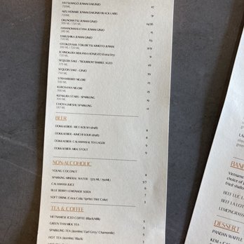 Bacogai - Drink menu extensive - Hot Pot Near Me - Alameda, California
