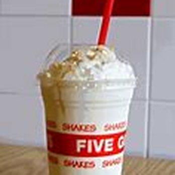 Five Guys - a milkshake with whipped cream and a red straw - Burgers Near Me - Terre Haute, Indiana