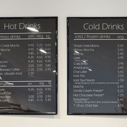 Timber Creek Coffee - Menu