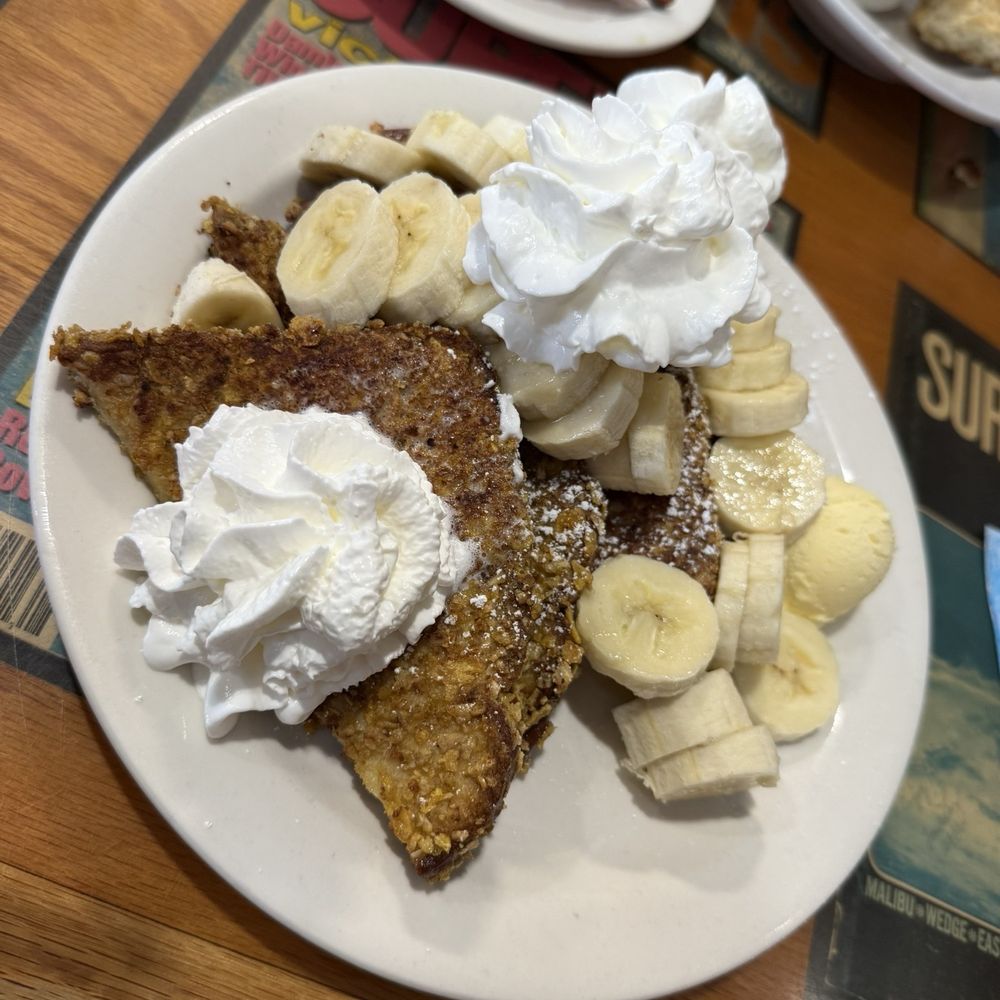 Beach Break Cafe - Banana Crunch French toast - Breakfast & Brunch Near Me - Oceanside, California Beach Break Cafe - Banana Crunch French toast - Breakfast & Brunch Near Me - Oceanside, California