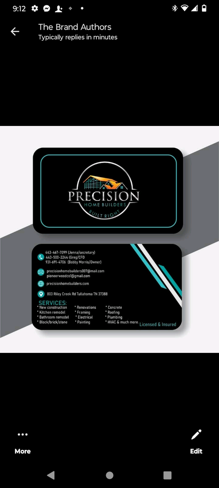 Slide of Precision Home Builders
