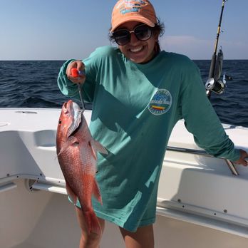 Hot Spots Charters - Another nice red snapper caught by my other daughter. - Fishing Near Me - Pensacola Beach, Florida Hot Spots Charters - Another nice red snapper caught by my other daughter. - Fishing Near Me - Pensacola Beach, Florida