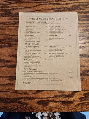 Menu photo 1 Rosewood Local Eatery Paris, TX