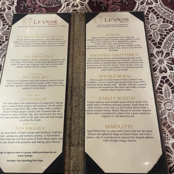 Le Vigne Winery - Menu, cheese pairing, and on site wine processing - Wineries Near Me - Paso Robles, California
