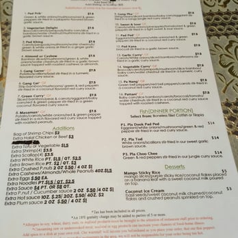 Bangkok Flavor 2 - Menu - Thai Near Me - Canton, Michigan