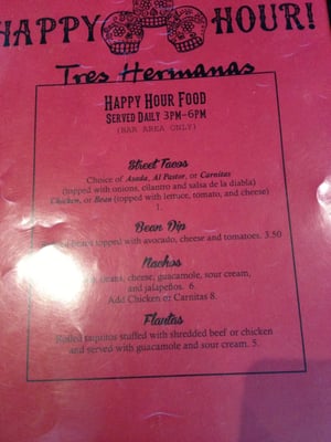 Menu photo 8 Tres Hermanas Davis, CA Menu photo 8 Tres Hermanas Davis, CA