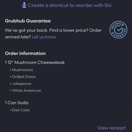 Order info Order info