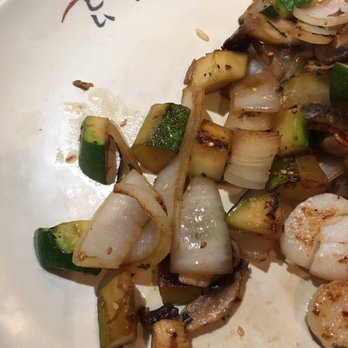 Osaka - Vegetables. I think they could have been cooked longer, but overall liked the veggies: onions, mushrooms, zucchini. - Japanese Near Me - Tulsa, Oklahoma