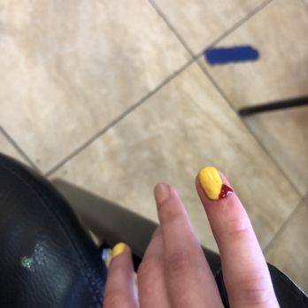 Nice Nails - Her nail bleeding - Nail Salons Near Me - Oroville, California