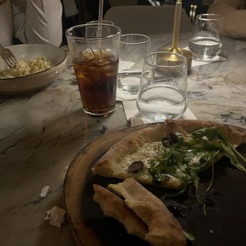 Lyla - Fig Pizza & rock shrimp pasta - Italian Near Me - Dallas, Texas