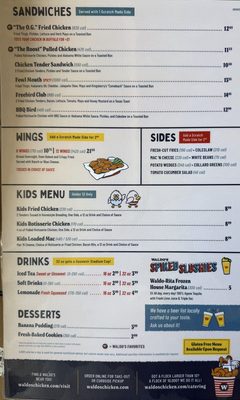 Menu photo 1 Waldo’s Pensacola, FL Menu photo 1 Waldo’s Pensacola, FL