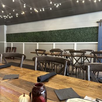 Goldfinch Tap + Eatery - tables and chairs - Cocktail Bars Near Me - Marion, Iowa