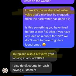 Stevens Home Repairs - Since I the response mentioned that I said shutoff valve. I wanted it to be know I never mentioned the shutoff valve
