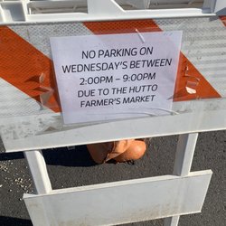 Hutto City of - No parking in the parking lot during the Farmer's Market (Wednesday's 2pm-9pm in March-October)