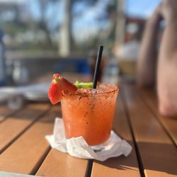 Teddy's By The Sea - Strawberry jalapeño marg!