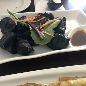 Dumpling Era - 11. Seafood Dumpling with Cuttlefish Ink 4/5 yum yum and unique - Chinese Near Me - San Bruno, California