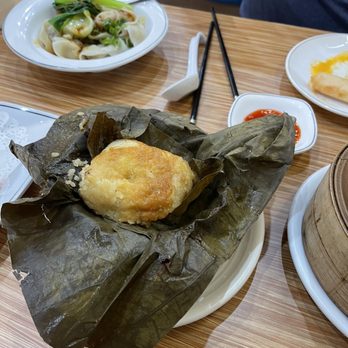 One More Bite Dumpling House - Chicken sticky rice in lotus leaf - Dim Sum Near Me - Wildomar, California One More Bite Dumpling House - Chicken sticky rice in lotus leaf - Dim Sum Near Me - Wildomar, California
