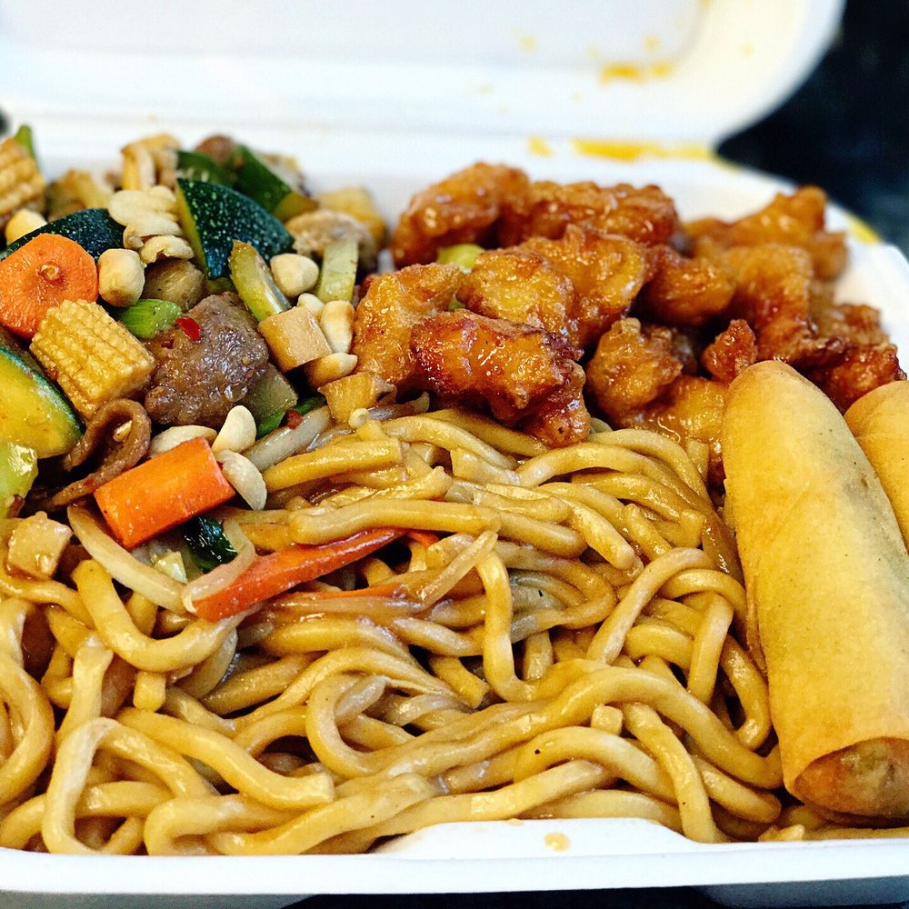 Lucky Bamboo - Combo plate with kung pao beef & orange chicken - Cantonese Near Me - Modesto, California Lucky Bamboo - Combo plate with kung pao beef & orange chicken - Cantonese Near Me - Modesto, California