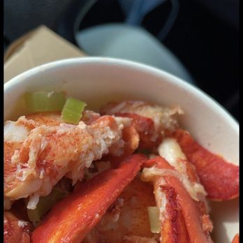 Sam's Chowder House - Lobster pieces in their to go cup. - Seafood Near Me - Half Moon Bay, California Sam's Chowder House - Lobster pieces in their to go cup. - Seafood Near Me - Half Moon Bay, California