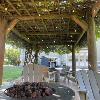 Cafe Davina - outdoor seating and fire pit - Creperies Near Me - Suffolk, Virginia Cafe Davina - outdoor seating and fire pit - Creperies Near Me - Suffolk, Virginia