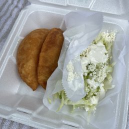 Chicken and beef empanadas