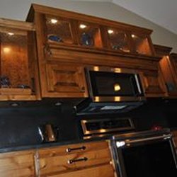 Scott Robeson Custom Woodworking and Fine Cabinetry - Knotty alder kitchen cabinets
