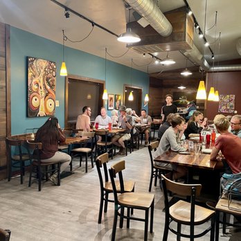 River Rock Roasting Co - Interior with the amazing waiter - Coffee & Tea Near Me - La Verkin, Utah River Rock Roasting Co - Interior with the amazing waiter - Coffee & Tea Near Me - La Verkin, Utah