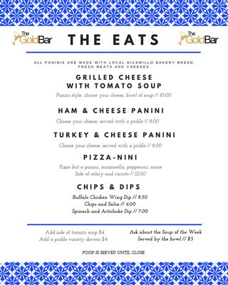 Menu photo 3 The Gold Bar Niagara Falls, NY
