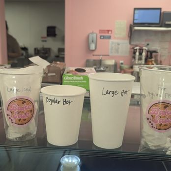Bake Sale Bakery & Cafe - Drink sizes - Coffee & Tea Near Me - Azusa, California