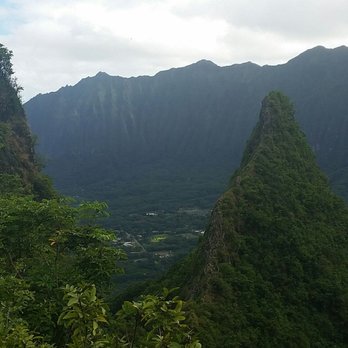 Olomana Hike - View of peak three from peak one. - Hiking Near Me - Kailua, Hawaii