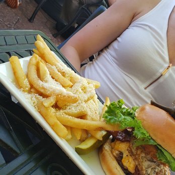 Hops Burger Bar - Truffle parm fries - Burgers Near Me - Greensboro, North Carolina