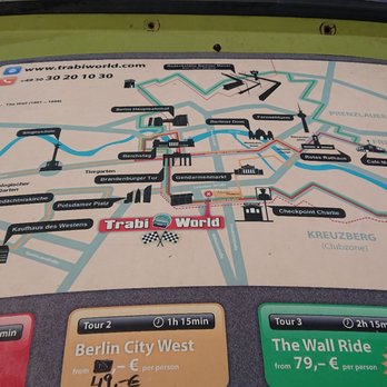 Trabi-Safari - The route.... - Tours Near Me - Berlin, BE