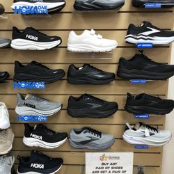 HOKA shoes display wall *10/28/25