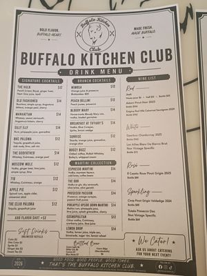 Menu photo 2 Buffalo Kitchen Club Buffalo, NY