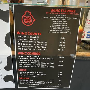 That Wing Spot - Menu - Chicken Wings Near Me - Winter Park, Florida