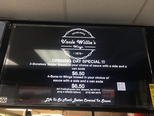 Menu photo 8 Uncle Willie’s Wings Newark, NJ Menu photo 8 Uncle Willie’s Wings Newark, NJ
