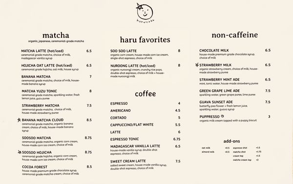 Menu photo 7 Harucake Los Angeles, CA