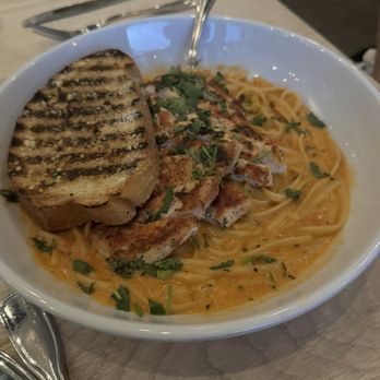 Lure Fish House - Tequila Lime Shrimp Pasta (sub chicken) - Seafood Near Me - Porter Ranch, California Lure Fish House - Tequila Lime Shrimp Pasta (sub chicken) - Seafood Near Me - Porter Ranch, California