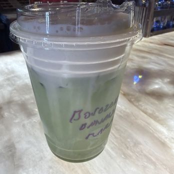 Racer Tea Bar - matcha w/ banana cold foam - Coffee & Tea Near Me - Redondo beach, California Racer Tea Bar - matcha w/ banana cold foam - Coffee & Tea Near Me - Redondo beach, California