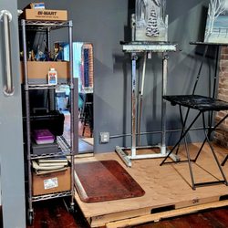 Vino and Vango - Got a new stage and fixin the place up.