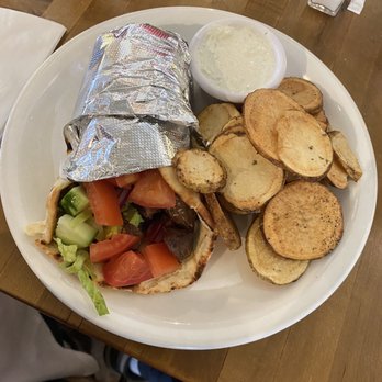 Greek Taverna - Lamb Souvlaki Wrap Lunch - Greek Near Me - Montclair, New Jersey Greek Taverna - Lamb Souvlaki Wrap Lunch - Greek Near Me - Montclair, New Jersey