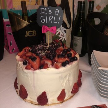 Jongewaard's Bake n Broil - What a hit! Lemon and Berries cake for a baby shower - American Near Me - Long Beach, California
