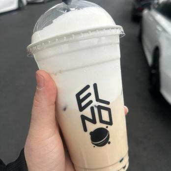 ELNO - Signature milk tea: black tea, sweet cream & brown sugar boba - Coffee & Tea Near Me - Panorama City, California ELNO - Signature milk tea: black tea, sweet cream & brown sugar boba - Coffee & Tea Near Me - Panorama City, California