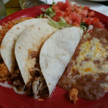 Don Jose Mexican Restaurant - Beef Soft Tacos lunch plate with rice & refried beans. - Tacos Near Me - Netcong, New Jersey Don Jose Mexican Restaurant - Beef Soft Tacos lunch plate with rice & refried beans. - Tacos Near Me - Netcong, New Jersey