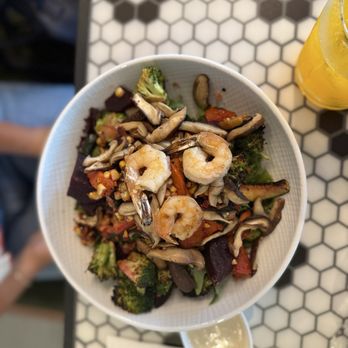 The Corner Haus - Roasted Veggie Bowl w/ added Shrimp - Desserts Near Me - Elizabeth, New Jersey The Corner Haus - Roasted Veggie Bowl w/ added Shrimp - Desserts Near Me - Elizabeth, New Jersey
